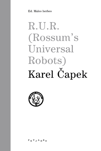 Coberta del llibre | R.U.R. de Karel Čapek de la Editorial Males Herbes